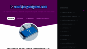 What Acertijosyenigmas.com website looked like in 2018 (5 years ago)