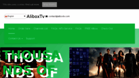 What Aliboxtv.com website looked like in 2018 (5 years ago)
