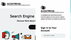 What Alexatmedia.com website looked like in 2018 (5 years ago)