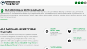 What Ailedanismanligisertifikasi.com website looked like in 2018 (5 years ago)