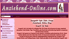 What Anziehend-online.com website looked like in 2018 (5 years ago)