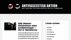 What Antifa.se website looked like in 2018 (5 years ago)