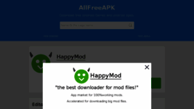 What Allfreeapk.com website looked like in 2018 (5 years ago)