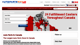 What Autopartsway.ca website looked like in 2018 (5 years ago)