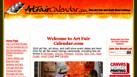 What Artfaircalendar.com website looked like in 2018 (5 years ago)