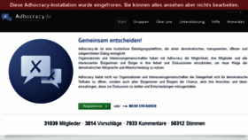 What Adhocracy.de website looked like in 2018 (5 years ago)