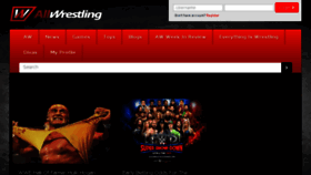 What Allwrestling.com website looked like in 2018 (5 years ago)