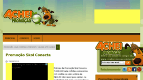 What Acheipromocao.com.br website looked like in 2018 (5 years ago)