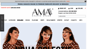 What Amafashion.ro website looked like in 2018 (5 years ago)