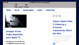 What Applesana.es website looked like in 2018 (5 years ago)