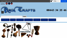 What Ariacrafts.com website looked like in 2018 (5 years ago)