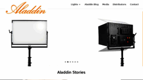What Aladdin-lights.com website looked like in 2018 (5 years ago)
