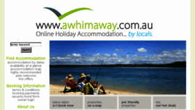 What Awhimaway.com.au website looked like in 2018 (5 years ago)