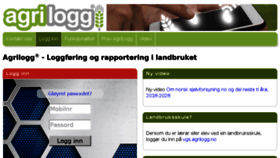 What Agrilogg.no website looked like in 2018 (5 years ago)