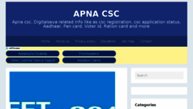 What Apna-csc.com website looked like in 2018 (5 years ago)