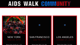 What Aidswalk.net website looked like in 2018 (5 years ago)