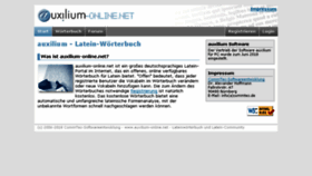 What Auxilium-online.net website looked like in 2018 (7 years ago)