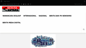 What Antaranews.id website looked like in 2018 (5 years ago)