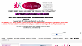 What Abxbeauty.com website looked like in 2018 (7 years ago)