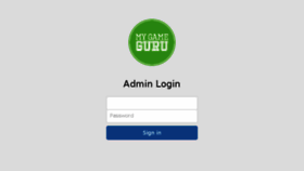 What Admin.mygameguru.com website looked like in 2018 (5 years ago)