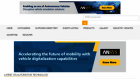 What Automotive-technology.com website looked like in 2018 (5 years ago)