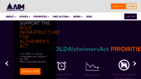 What Alzimpact.org website looked like in 2018 (5 years ago)