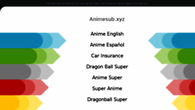 What Animesub.xyz website looked like in 2018 (5 years ago)