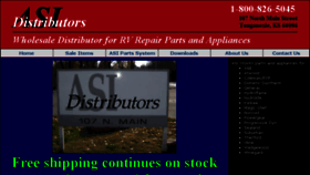 What Asirvparts.com website looked like in 2018 (5 years ago)