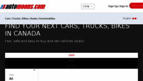 What Automoons.com website looked like in 2018 (5 years ago)