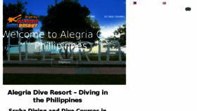 What Alegriadiveresort.com website looked like in 2018 (5 years ago)