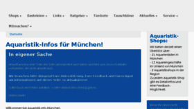 What Aquaristik-info-muenchen.de website looked like in 2018 (5 years ago)