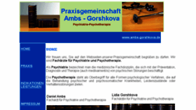 What Ambs-gorshkova.de website looked like in 2018 (5 years ago)