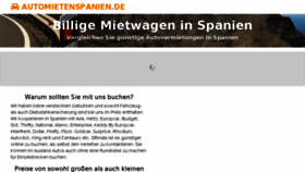 What Automietenspanien.de website looked like in 2018 (5 years ago)