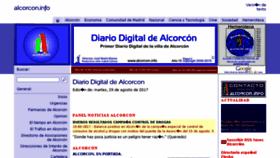 What Alcorcon.info website looked like in 2018 (7 years ago)
