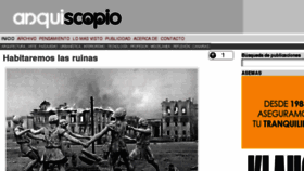 What Arquiscopio.com website looked like in 2018 (5 years ago)