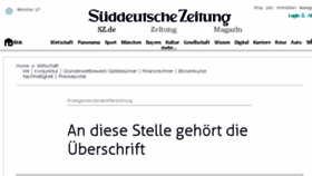 What Advertorial.sueddeutsche.de website looked like in 2018 (5 years ago)