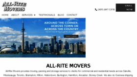What Allritemovers.com website looked like in 2018 (5 years ago)