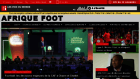 What Afriquefoot.rfi.fr website looked like in 2018 (5 years ago)