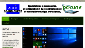 What Actifouest.fr website looked like in 2018 (5 years ago)