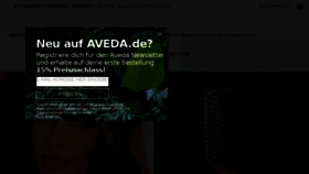 What Aveda.de website looked like in 2018 (5 years ago)