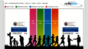 What Adiepro.de website looked like in 2018 (5 years ago)