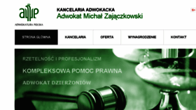 What Adwokat-dzierzoniow.pl website looked like in 2018 (5 years ago)