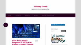 What Aliteraryperusal.com website looked like in 2018 (5 years ago)