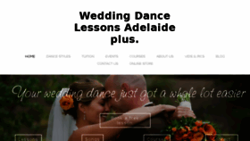 What Adelaideweddingdanceplus.com.au website looked like in 2018 (5 years ago)
