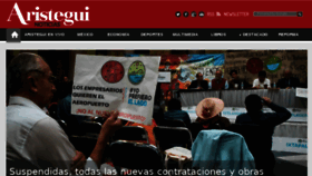 What Aristeguinoticias.com website looked like in 2018 (5 years ago)