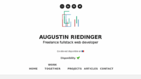 What Augustin-riedinger.fr website looked like in 2018 (5 years ago)