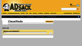 What Adsack.com website looked like in 2018 (5 years ago)