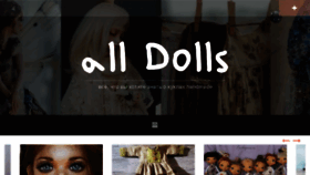 What All-dolls.net website looked like in 2018 (5 years ago)