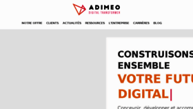 What Adimeo.com website looked like in 2018 (5 years ago)