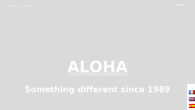 What Aloha.fr website looked like in 2018 (5 years ago)